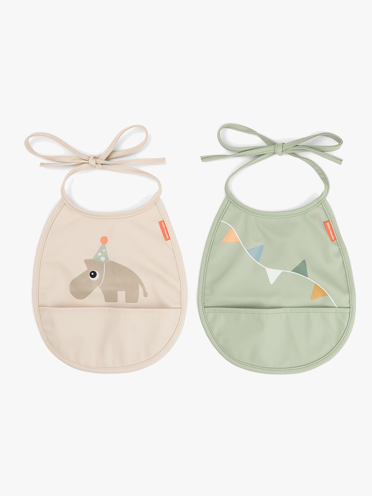 Done By Deer Celebration Tiny Pocket Haklapp 2-Pack, Sand