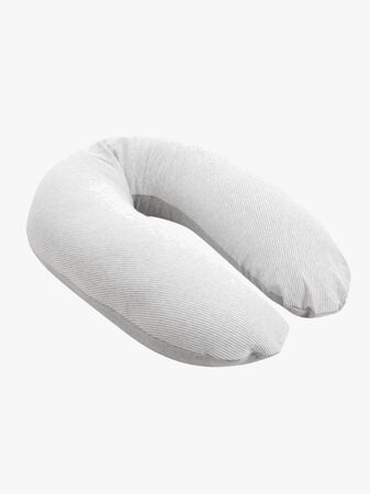 Doomoo  Amnings- & Gravidkudde Buddy Randig, Ljusgrå