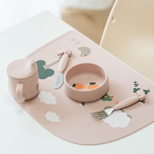 Done By Deer Pigee Silikon Skål 2-Pack, Powder