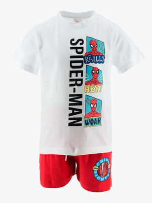 Marvel Spider-Man T-Shirt Und Shorts Set, Weiß
