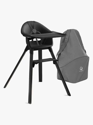 Stokke Clikk Matstol inkl. Förvaringsväska, Midnight Black