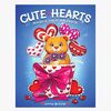 Cozy Målarbok  Cute Hearts