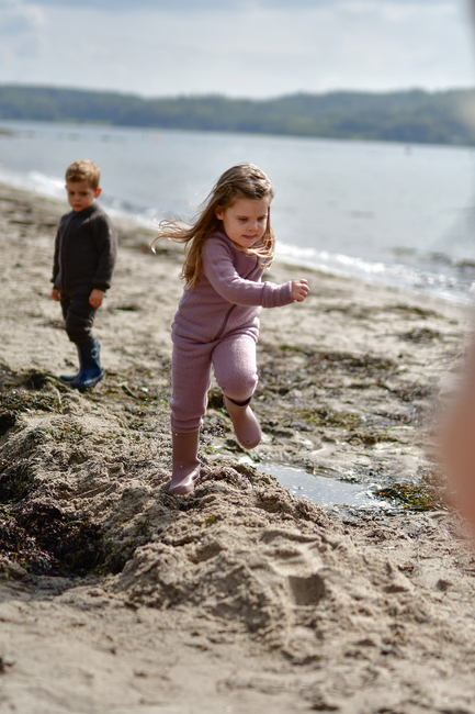 Mikk-Line Ullfleecebyxor Barn, Twilight Mauve