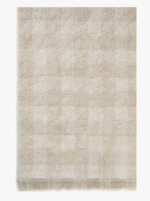 LorenaCanals Tvättbar Vichy Matta 90x120 cm, Ivory