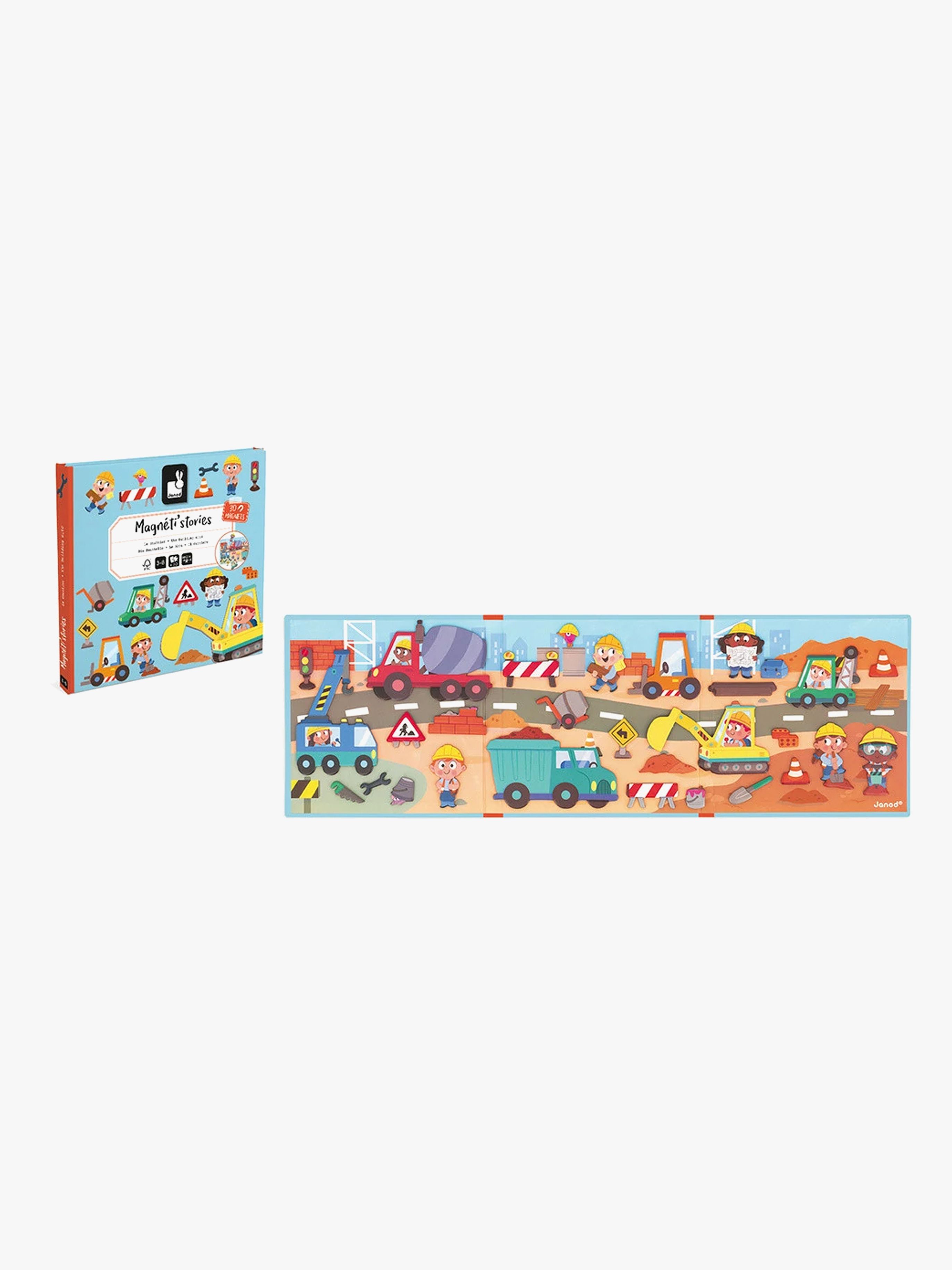 Janod Magneti'Stories Magnetset Byggarbetsplats 30 st