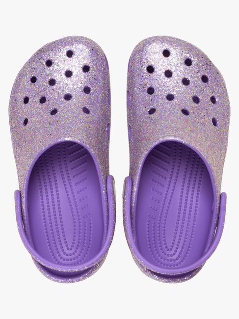 Crocs Classic Fantasy Glitter Tofflor, Lila