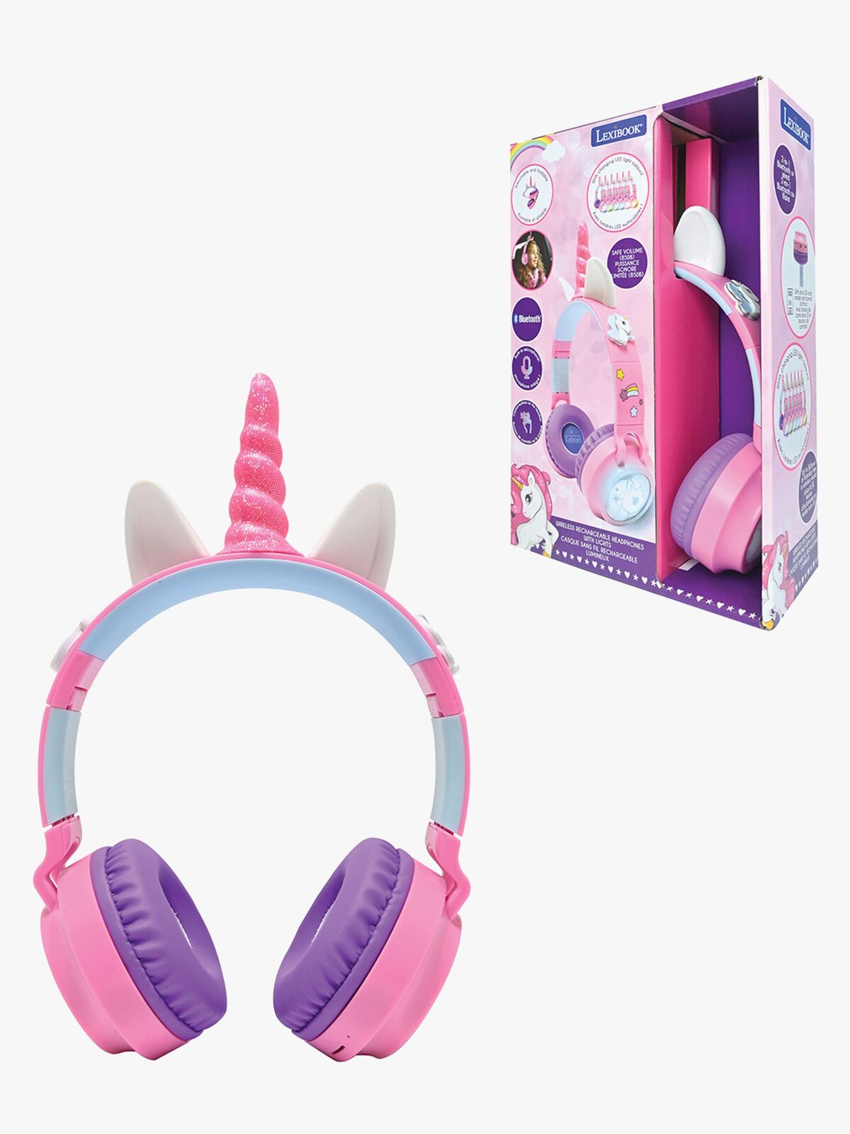 Lexibook 3D Hörlurar Enhörning