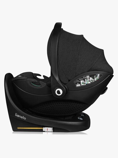 Lionelo Moxie i-Size Babyskydd inkl. Bas, Black Carbon