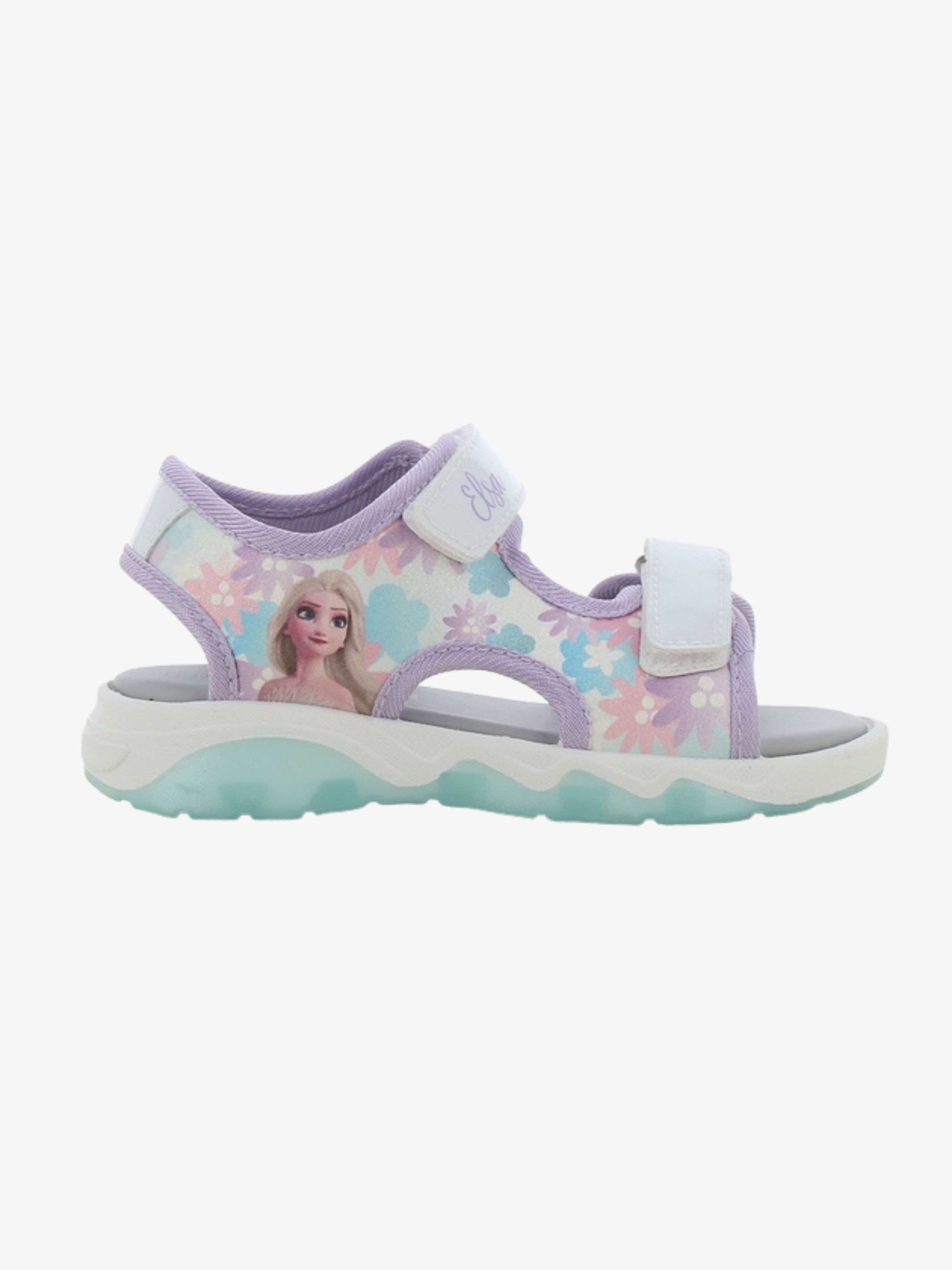 Disney Frozen Blinkande Sandaler, White/green Mint, 32