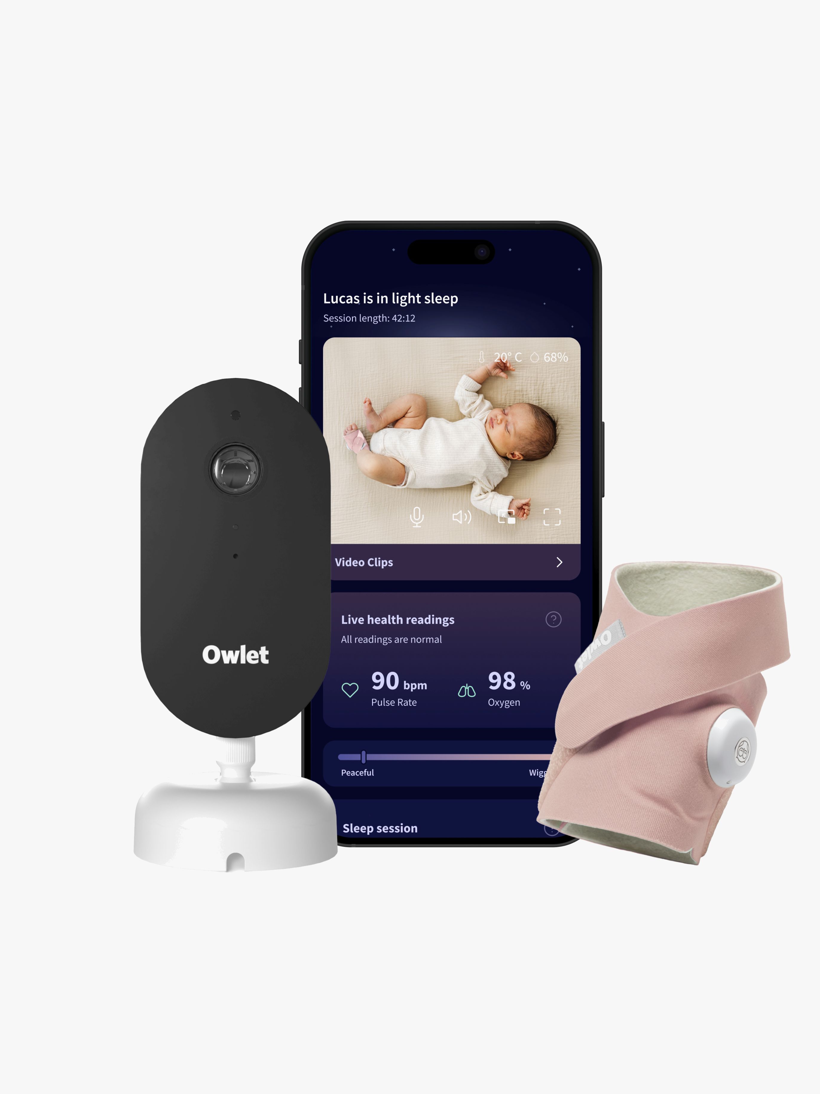 Owlet DreamSight Duo (Dusty Rose)