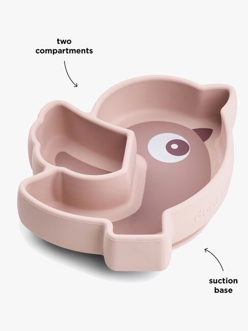 Done By Deer Stick & Stay Silikontallrik Birdee, Powder
