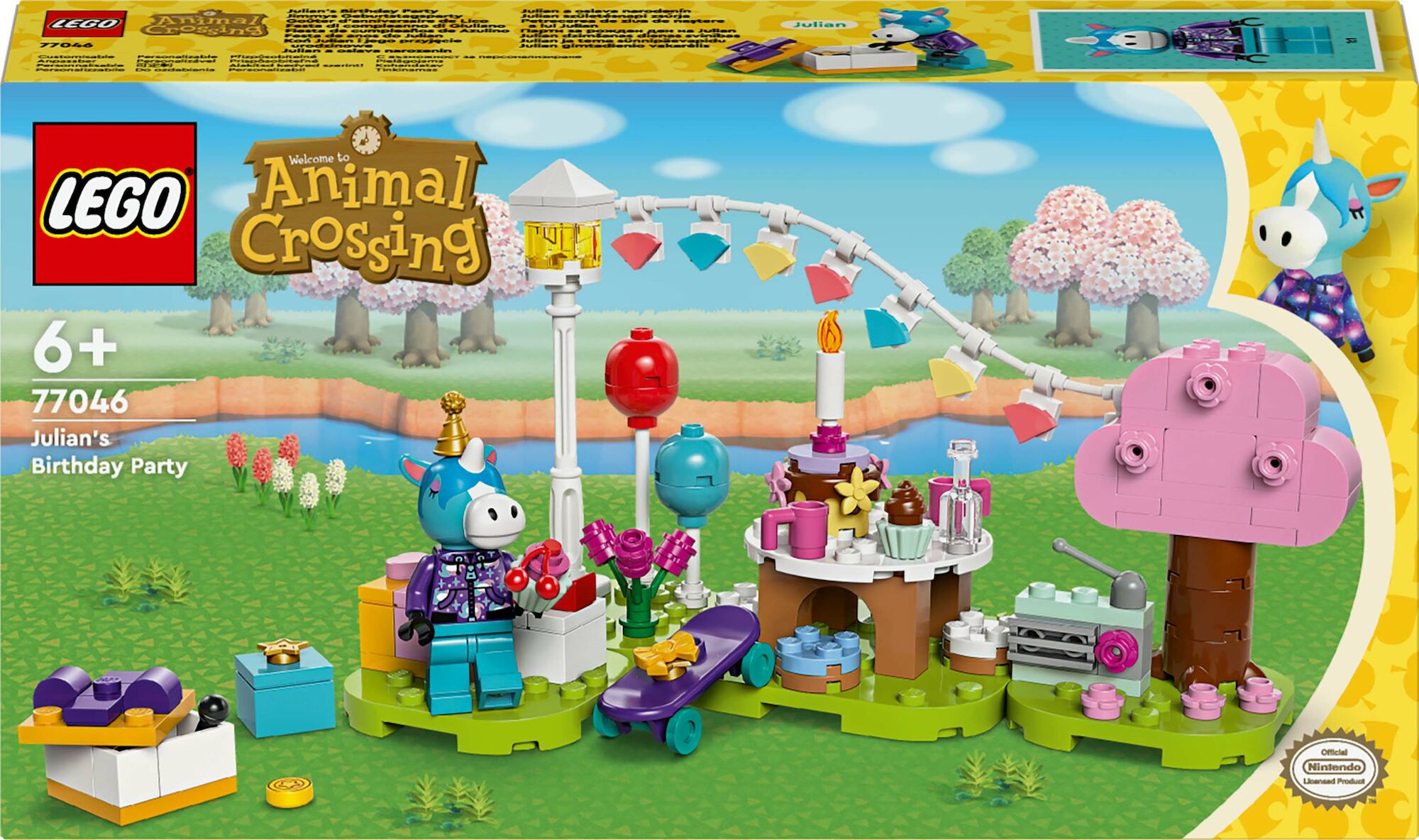 LEGO Animal Crossing 77046 Födelsedagskalas hos Julian