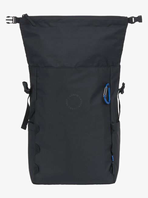 Lässig Outdoor Skötväska Ryggsäck med Rullöppning, Black