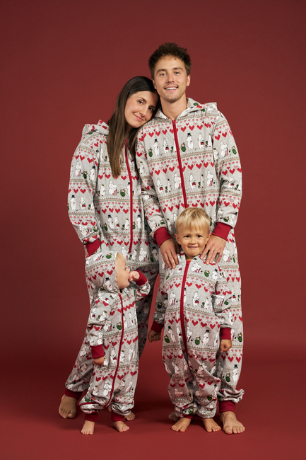 Moomin By Martinex Vinterhjärta Pyjamas Baby, Dark Grey 72589868-DarkGrey-1616_2.jpg
