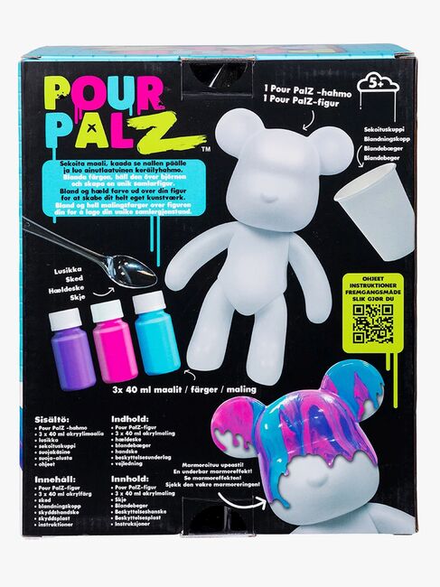 TOYMONSTER POUR PALZ DIY-set Måla Din Egen Björn, Berry Blast