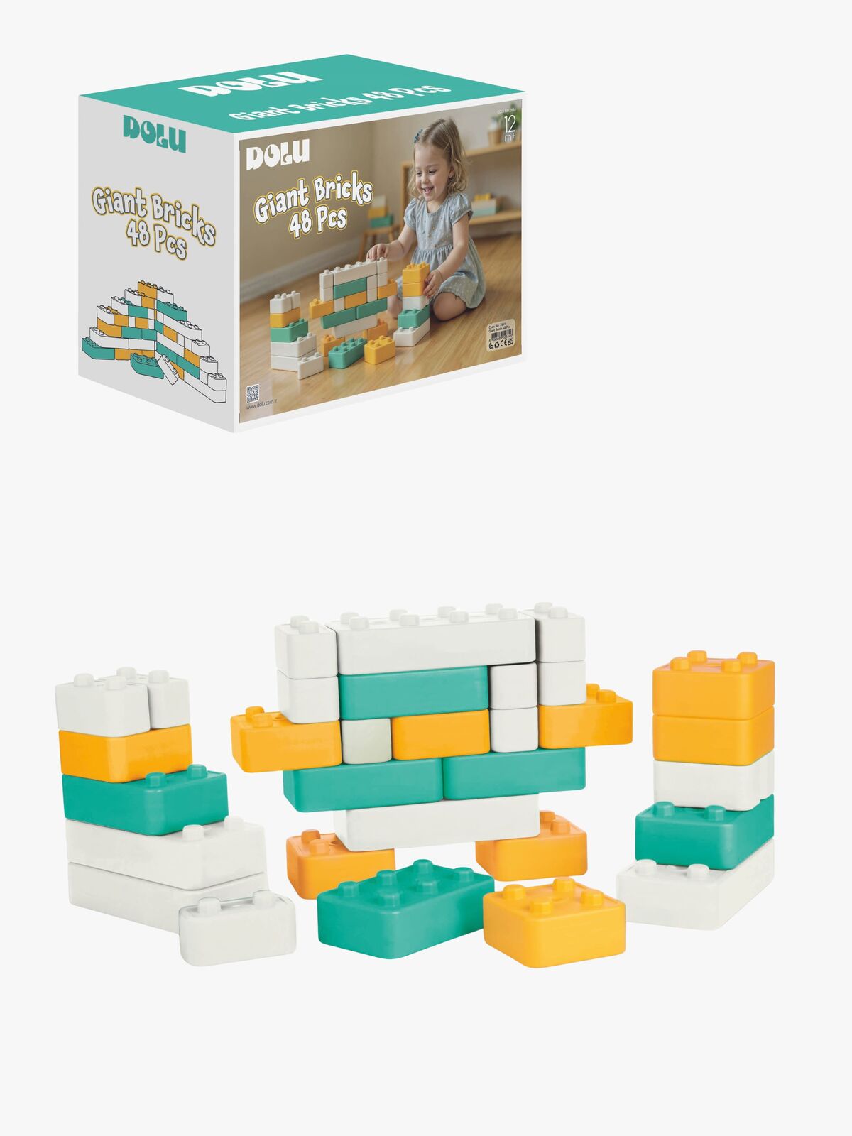 DOLU Byggklossar Stora 48 Delar