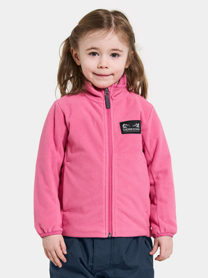 Didriksons Muskot  Vindtæt Vindtæt Fleecetrøje, Sweet Pink