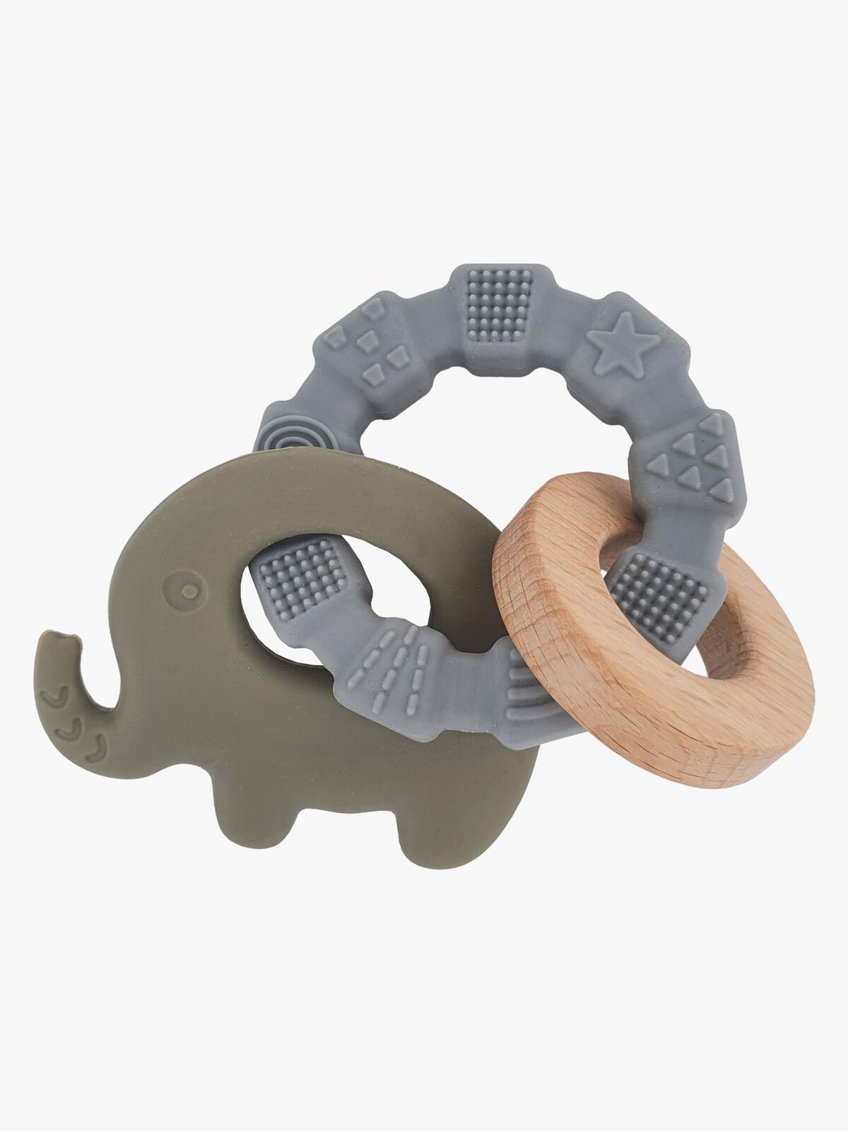 Summerville Organic Bitleksak Elefant, Grön