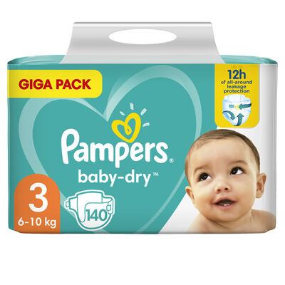 Pampers Baby Dry S3 6-10Kg 140-pack