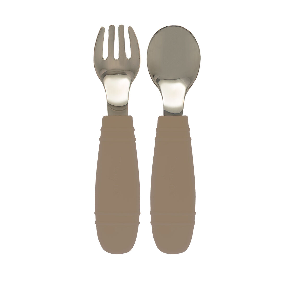 Tiny Tot Fork &  Spoon Beige