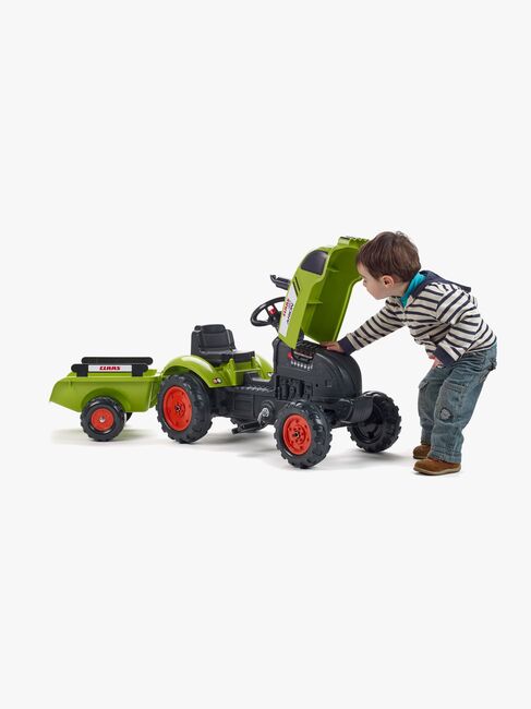 Falk Tramptraktor med Släpvagn, Grön