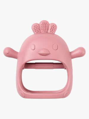 Nattou Soft Silicone Handske Bitleksak, Old Pink