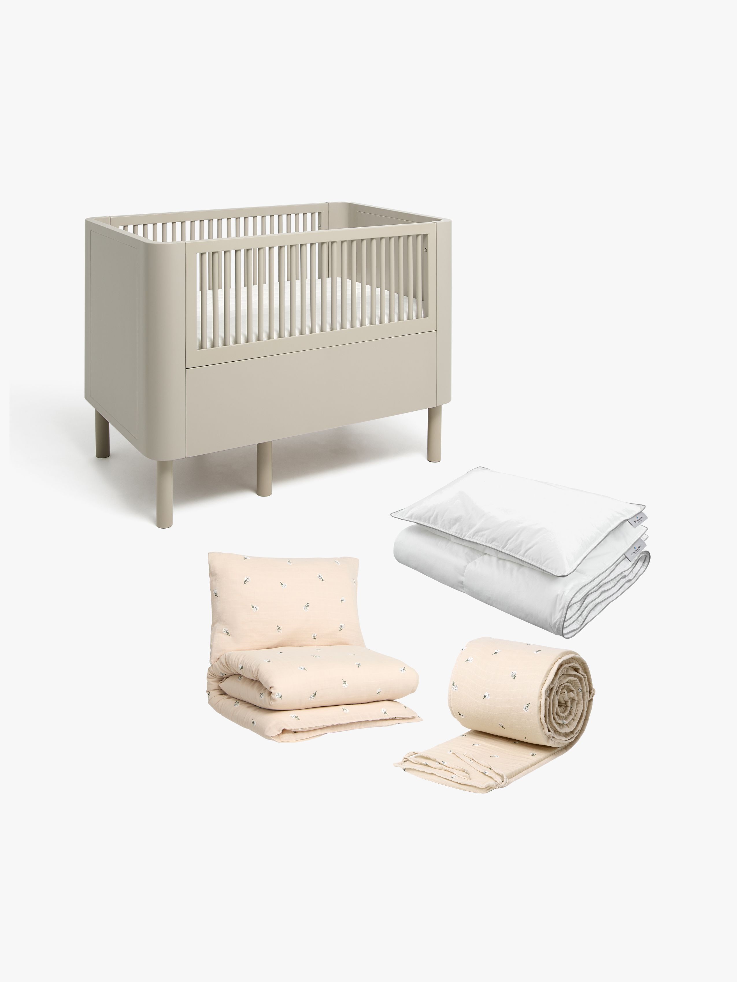 Alice &  Fox June Växasäng inkl. Bäddkit TWIGGIE 100×130 Dusk Beige
