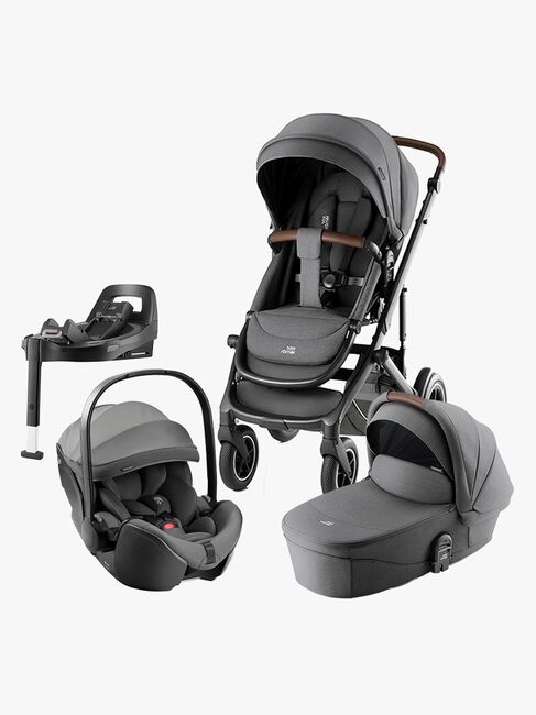 Britax Römer Smile 5Z Duovagn inkl. Baby-Safe Pro & Bas, Mineral Grey