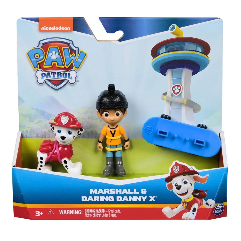 Paw Patrol Hero Pup Set Daring Danny och Marshall