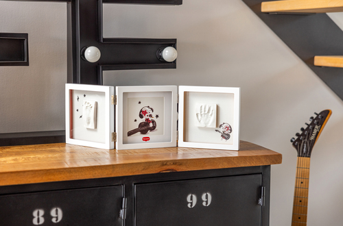 Tiny Love Babyprint Ram Handavtryck Dubbel, Vit