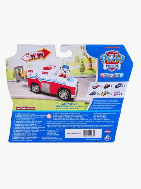 Paw Patrol Search & Rescue Räddningsfordon med Figur Marshall