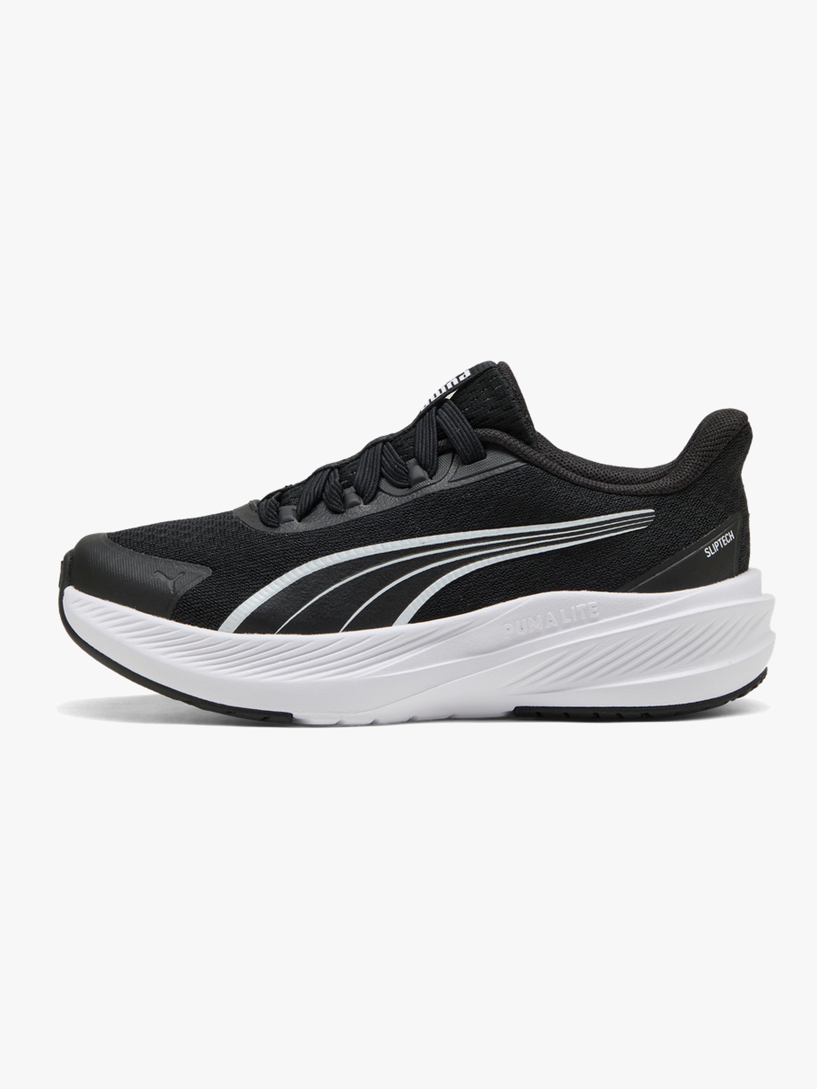Puma Dasher Lite SLIPTECH PS Sneakers, Black/White, 29