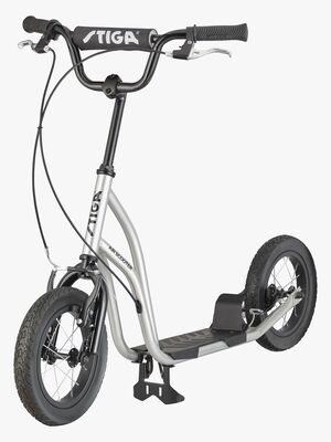 STIGA Air Scooter Kickbike 12'', Hopea/Musta