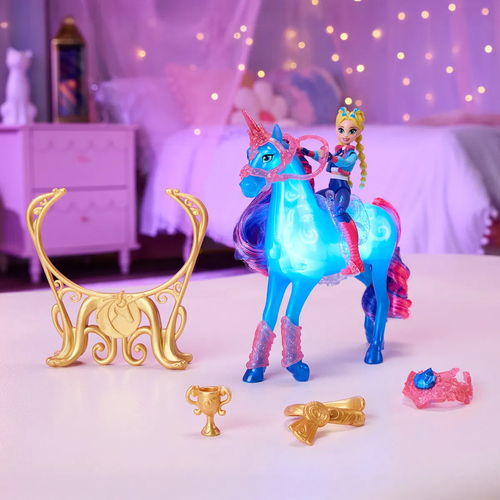 Unicorn Academy Figurset Isabel & River: Train & Glow