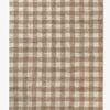 Lorena Canals Tvättbar Vichy Matta 150x180 cm, Marron