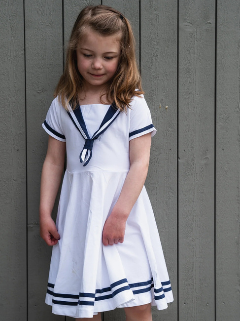 Geggamoja Seglarklänning, Vit