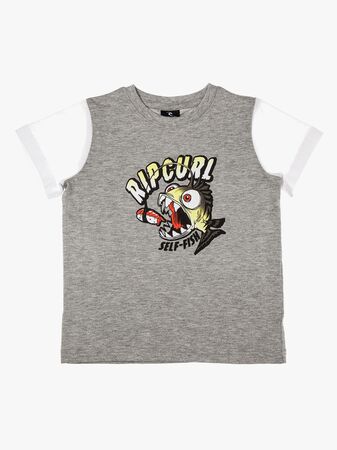 Rip Curl Arty SS Tee Groms T-shirt, Cement Marle