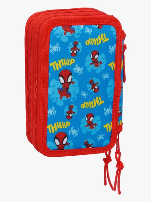 Spidey And His Amazing Friends  Fyllt Trippelpennfodral 37 Delar, Blå