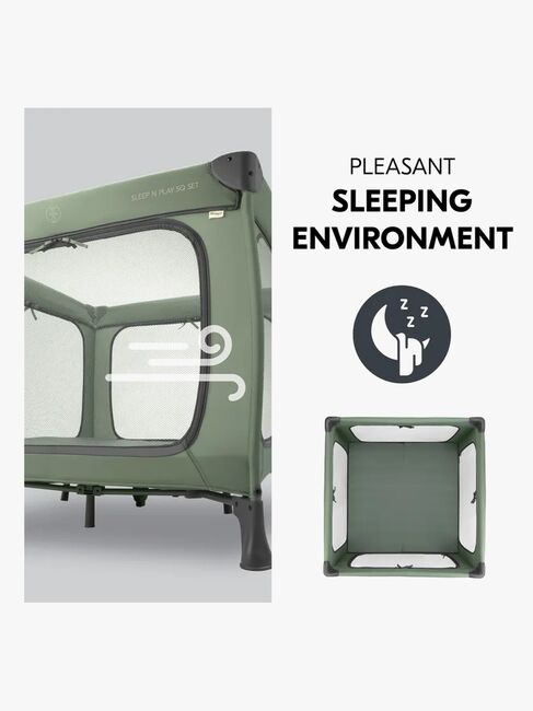 Hauck Sleep N Play SQ Set Resesäng, Dark Green