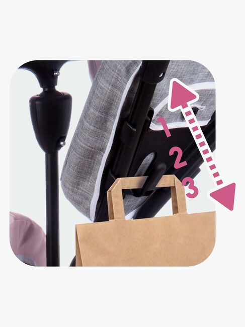 Smoby Trehjuling Baby Driver Plus, Pink