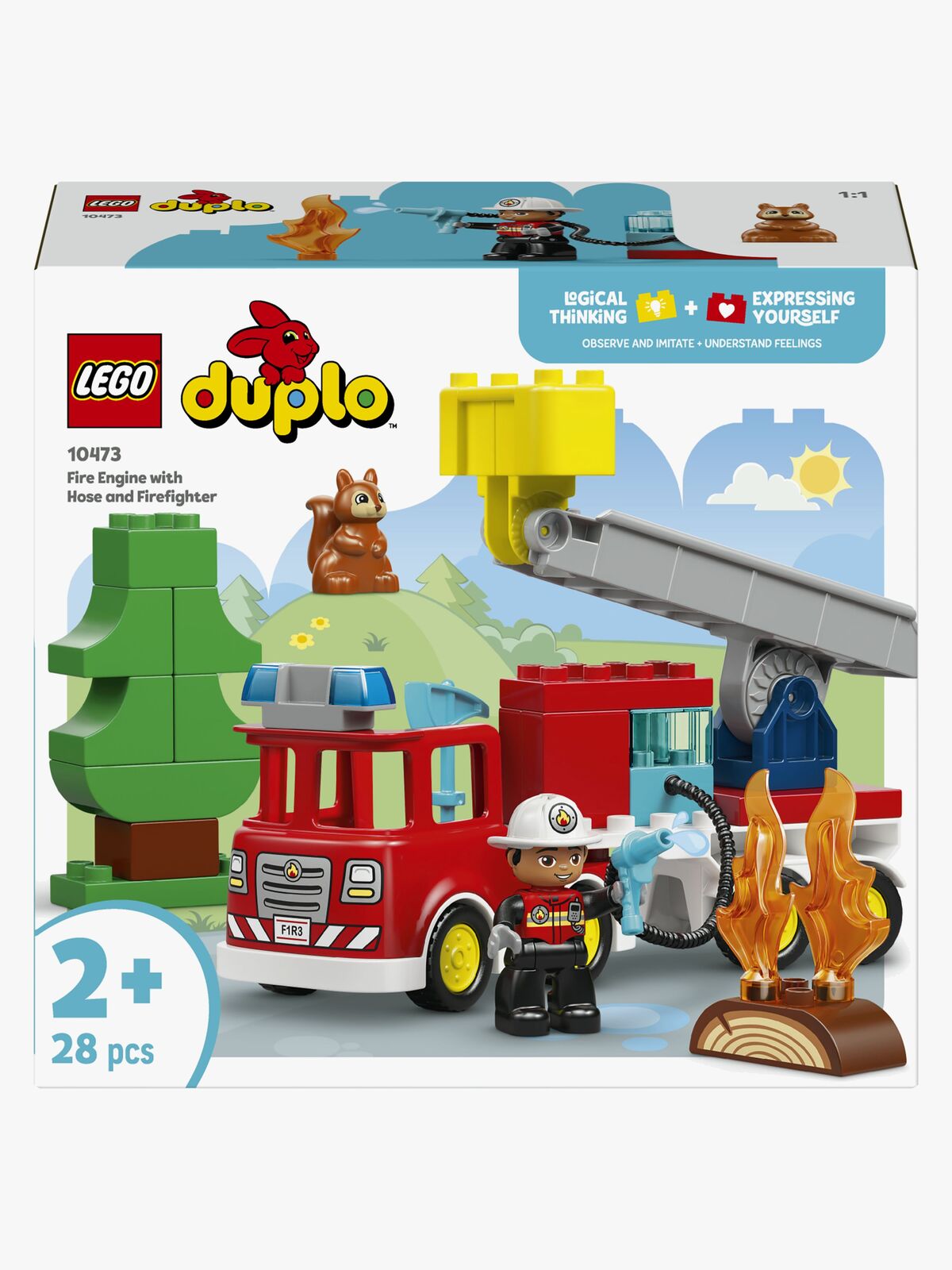 LEGO DUPLO Town 10473 Brandbil med slang och brandman