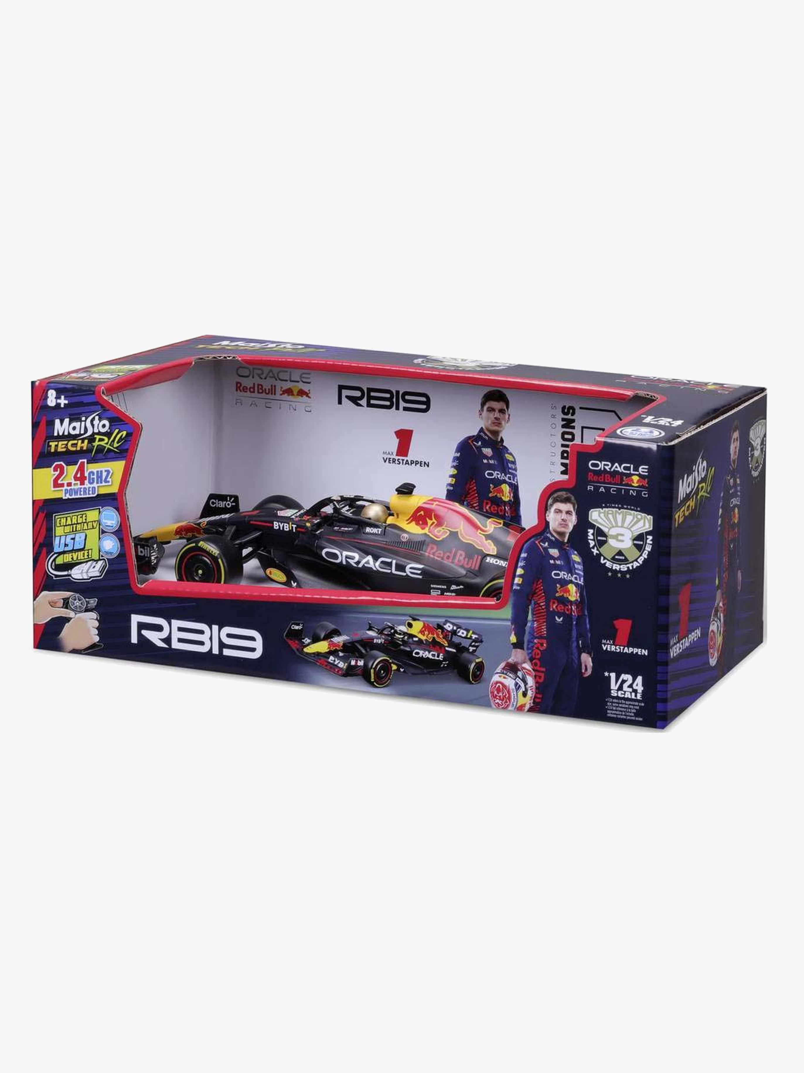 Maisto Red Bull RB19 F1 Radiostyrd Racerbil 2023 Max Verstappen 1:24