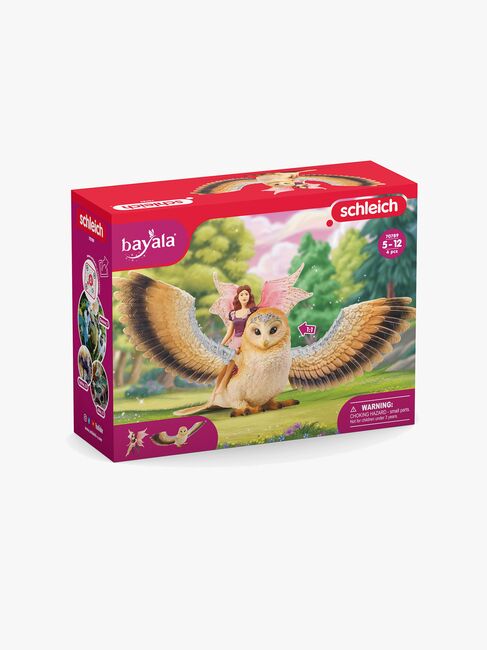 Schleich 70789 Uggla Fairy in Flight on Glam Owl