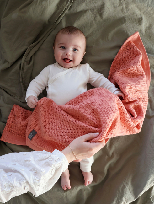 Vinter & Bloom Soft Grid EKO Gallerfilt, Clay Coral