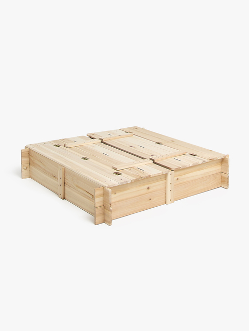 Woodlii Sandlåda med Lock & Bänk