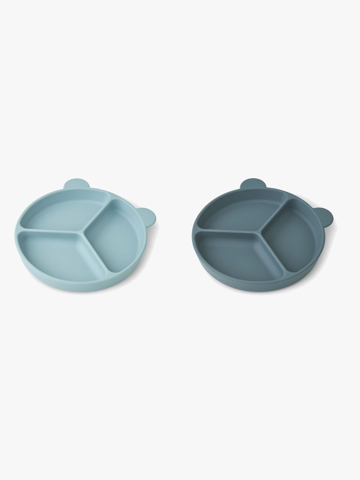 LIEWOOD Stacy Delad Tallrik 2-Pack, Sea Blue/Whale Blue