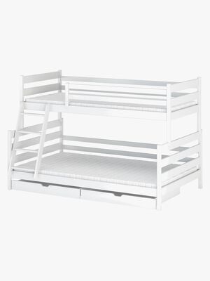 Lano Meble FAMI Våningssäng 90x200/120x200, Vit