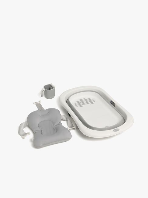 Beemoo CARE Assist Badbalja inkl. Badstöd & Sköljkanna, White/Grey