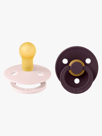 BIBS Colour Napp 2-Pack Stl 1, Petal/Plum