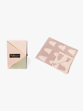 Pellianni Stickad filt, Rosa